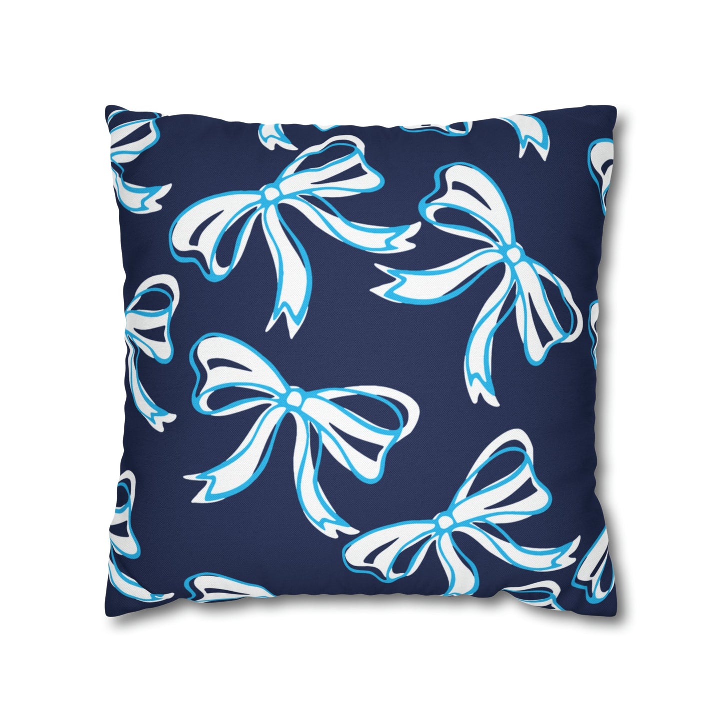 Trendy Bow College Pillow Cover - Dorm Pillow, Graduation Gift,Bed Party Gift,Acceptance Gift,College Gift, VIllanova, Penn State, UConn