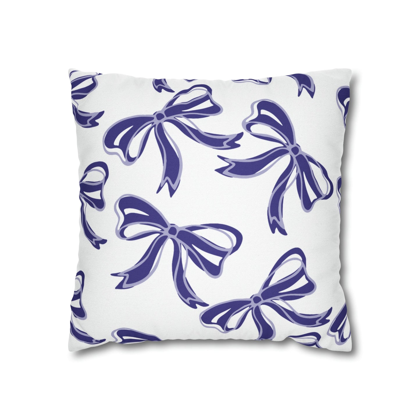 Trendy Bow College Pillow Cover - Dorm Pillow, Graduation Gift, Bed Party Gift, Acceptance Gift, College Gift, Northwestern, High Point