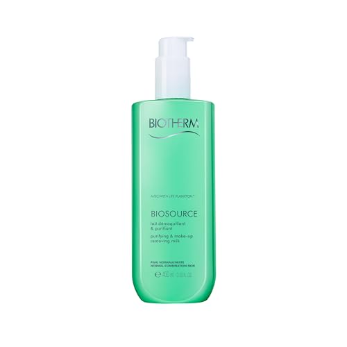 Biotherm Biosource Purifying And Make-Up Removing Milk, For Normal/Combination Skin, 13.52 Ounce