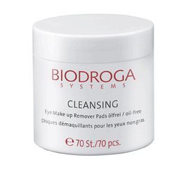 Biodroga Eye Make-up Remover Pads - 70 Pieces