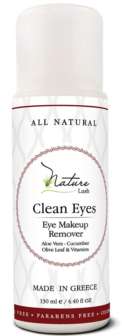 The Best Natural Eye & Face Makeup Remover - Oil Free - Rich Vitamins - Non Irritating – No Hazardous Chemicals - “Clean Eyes Made In Greece 4.4 oz
