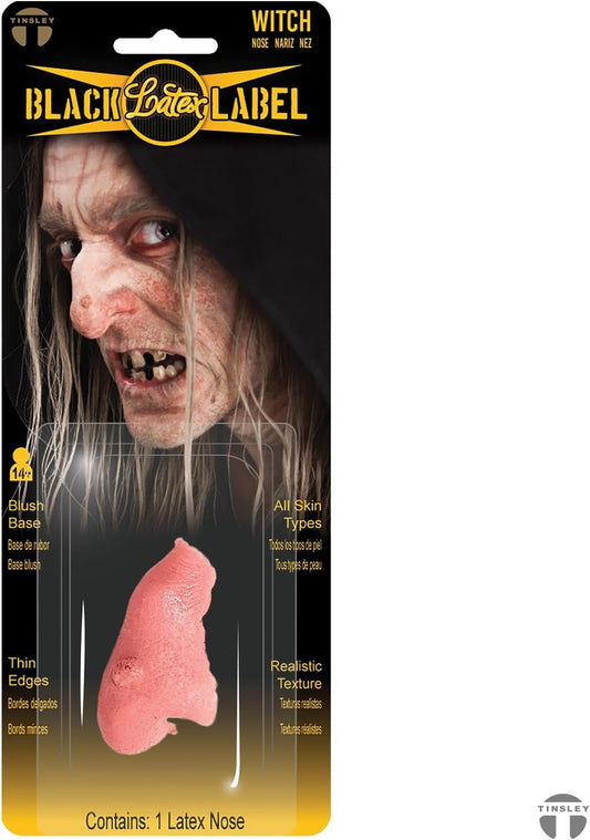 Tinsley Transfers Professional Hollywood Quality Latex Witch Nose- Stage & Theatrical Prosthetic Makeup - Realistic Skin-like Texture…