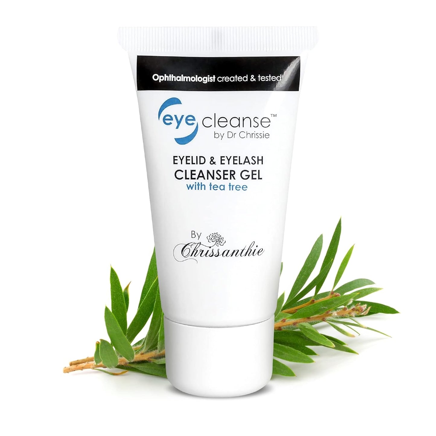 All-in-One Lash Extension and Eyelid Cleanser Gel, Makeup Remover with Tea Tree Oil, Eyelash Care Must-Have, 30 ml - EyeCleanse by Dr Chrissie