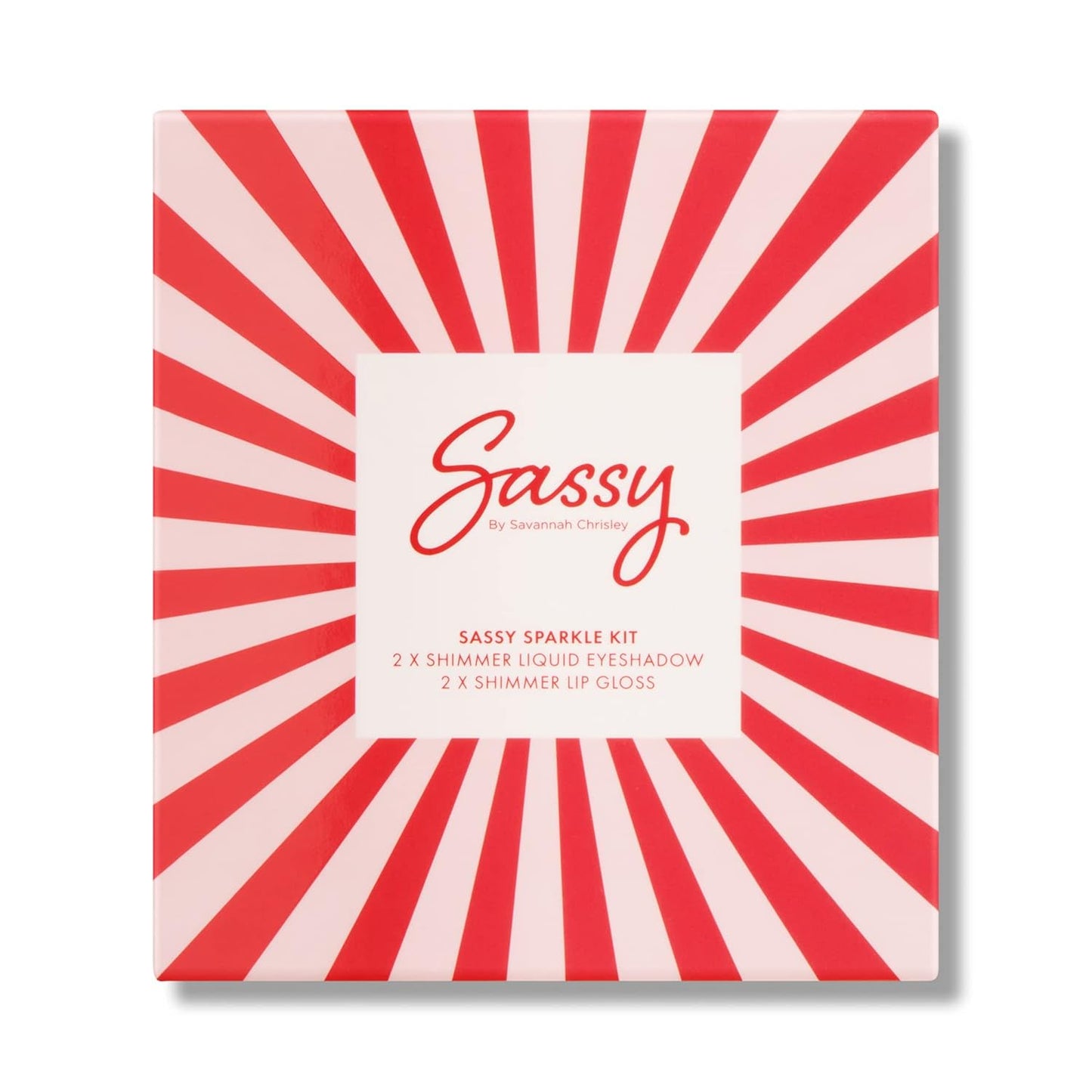 Sassy by Savannah Chrisley Sassy Sparkle Kit - Shimmering, Liquid Eyeshadows and Lip Glosses - Complements All Skin Tones - Coordinating Shades for Sophisticated Finish - 4 pc Makeup Kit