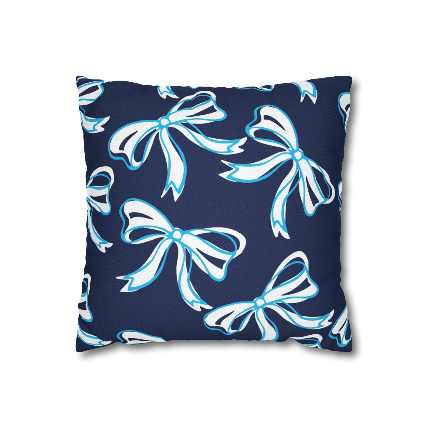Trendy Bow College Pillow Cover - Dorm Pillow, Graduation Gift,Bed Party Gift,Acceptance Gift,College Gift, VIllanova, Penn State, UConn