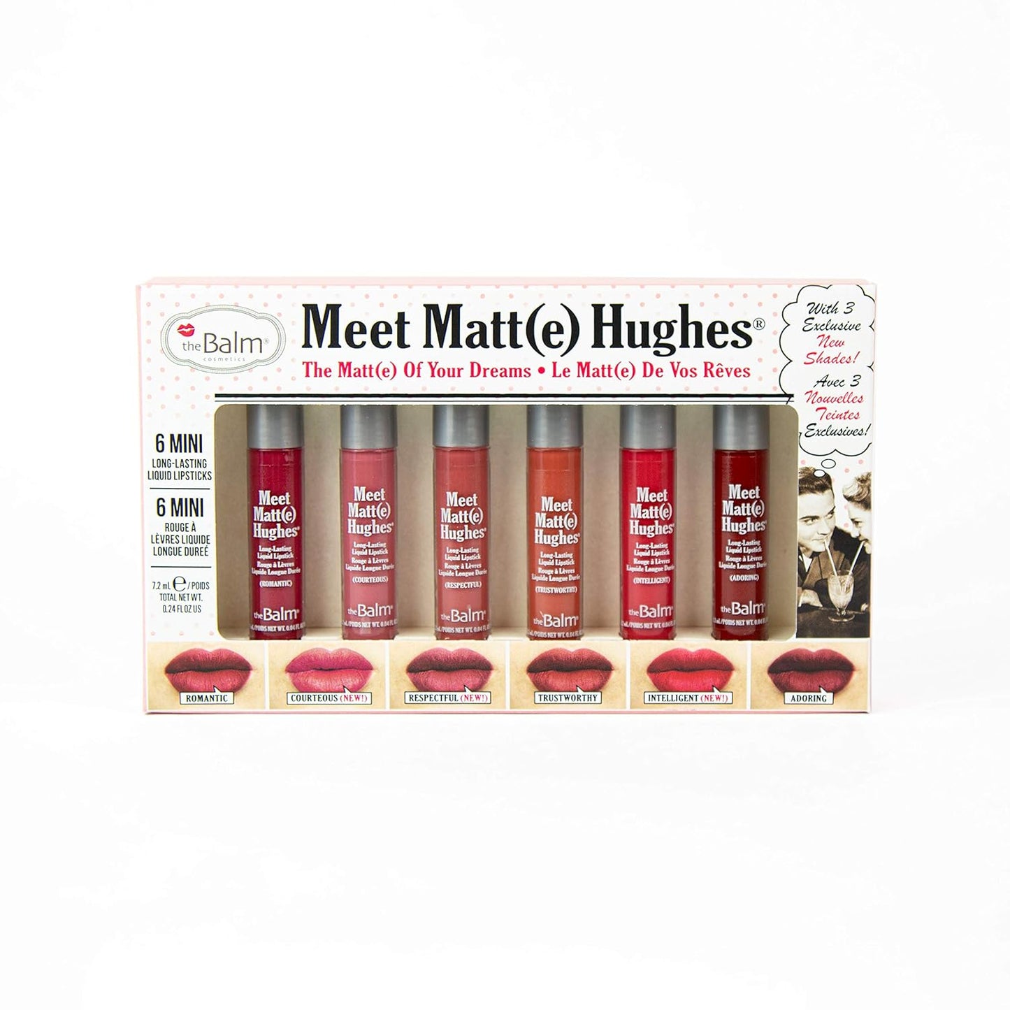 theBalm. Meet Matt(e) Hughes Vol 12 Mini Long-Lasting Liquid Lipsticks, 6 Count