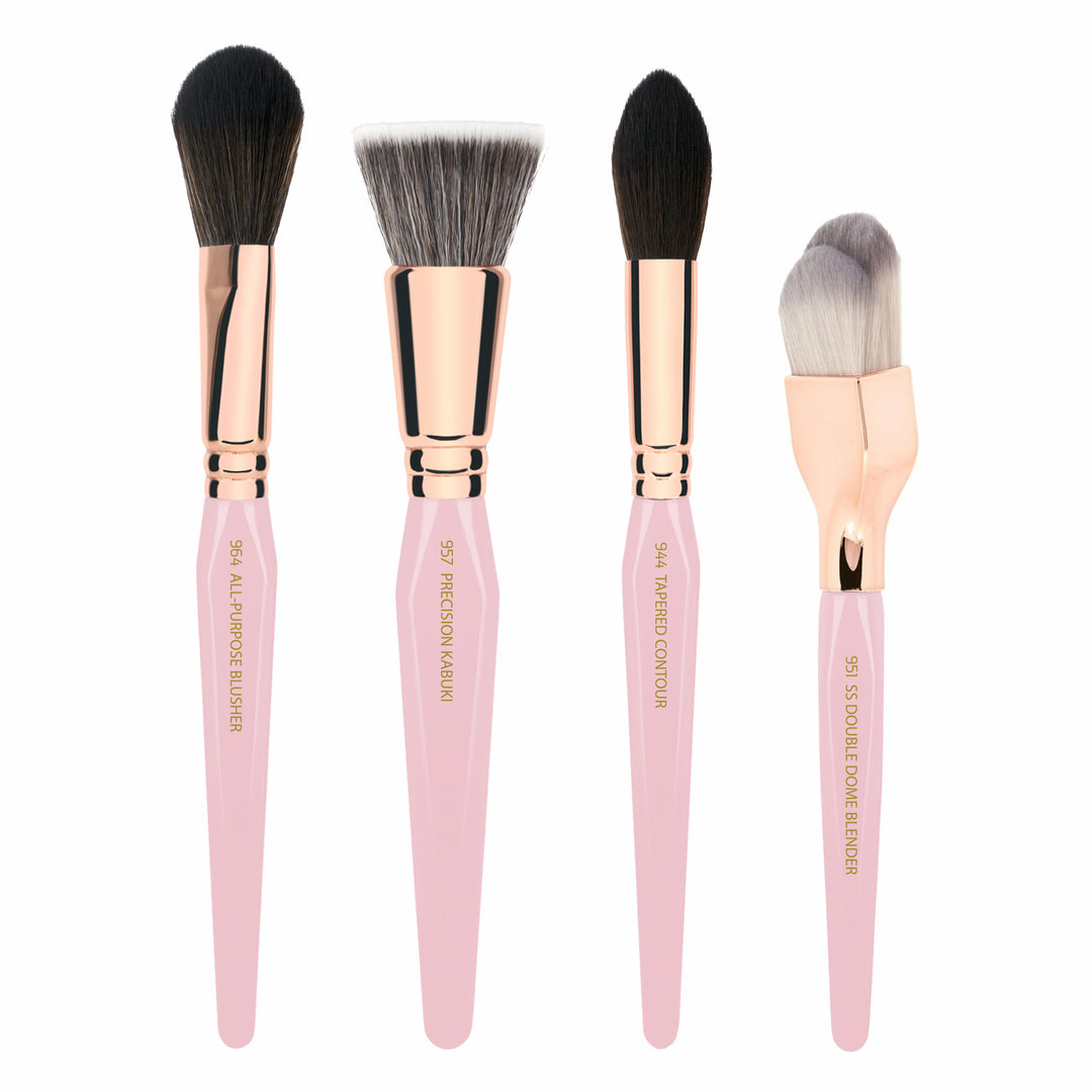 Bdellium Tools PINK GOLDEN TRIANGLE FACE SET