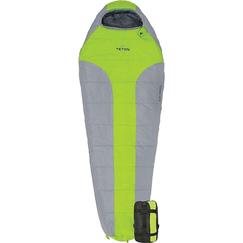 TETON Sports Tracker 5F Ultralight Mummy Sleeping Bag, Green