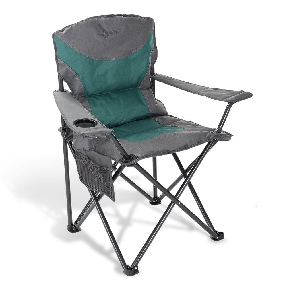 Arrowhead Outdoor Camping Chair, Tan and Gray