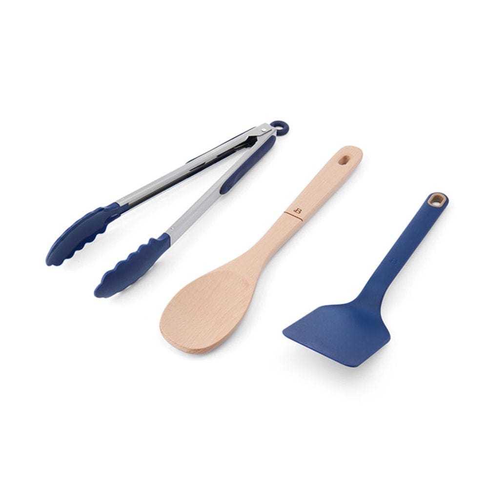 Beautiful 3-Piece Essential Cooking Set in Blueberry Pie by Drew Barrymore