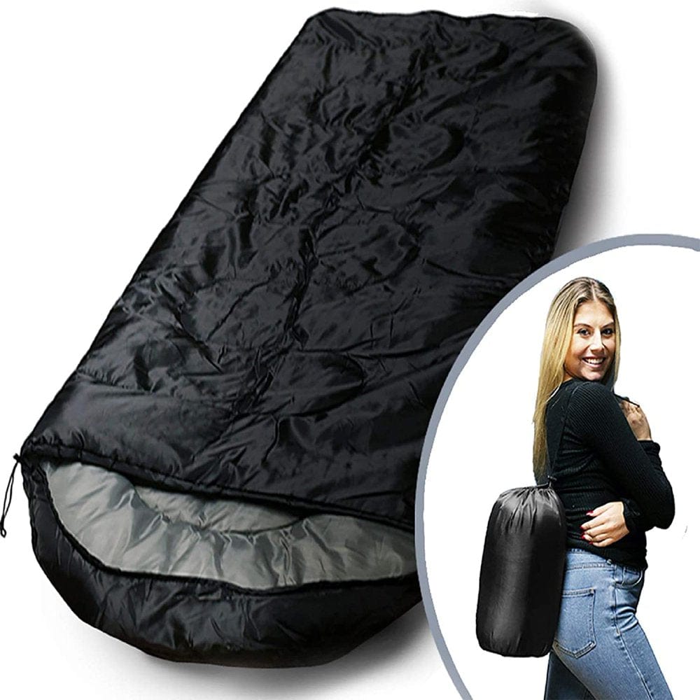 Camping Lightweight Sleeping Bag – 3 Season Warm & Cool Weather – Outdoor Gear, Adults and Kids, Hiking, Waterproof, Compact, Sleeping Bags Bulk Wholesale (1 Pack Red)