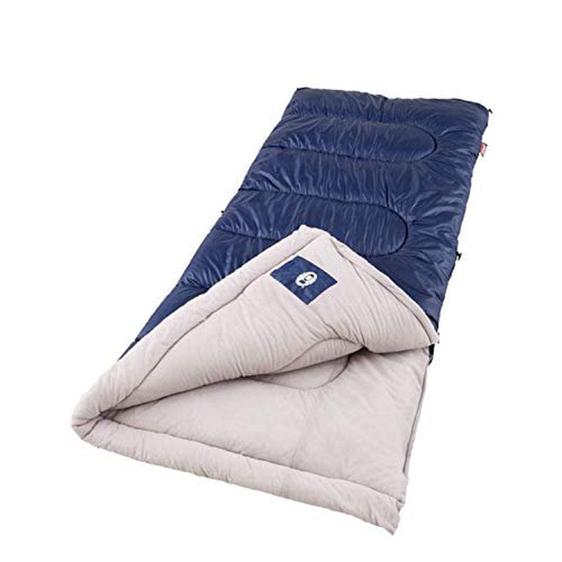 Coleman Brazos 75X33 Inch Rectangle Sleeping Bag Navy/Beige