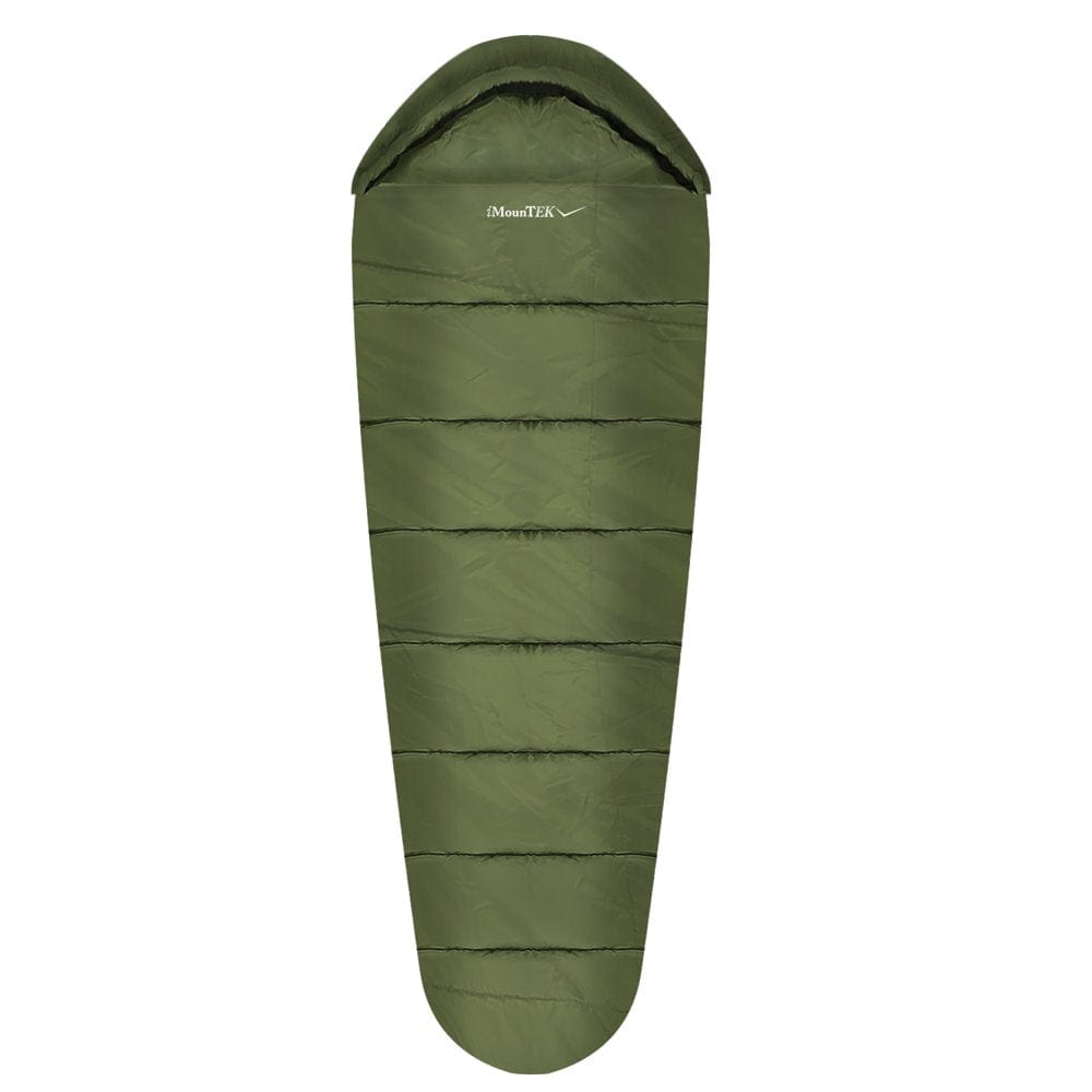 Sleeping Bag for Adults, Imountek Compression Sack for 3-4 Season Camping, Fits 23°F ~ 50°F(Gray)