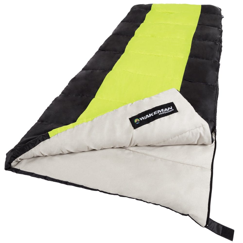 Sleeping Bag-Lightweight, Carrying Bag with Compression Straps Included-Great for Adults, Kids, Camping, Backpacking, Sleepovers by Wakeman Outdoors
