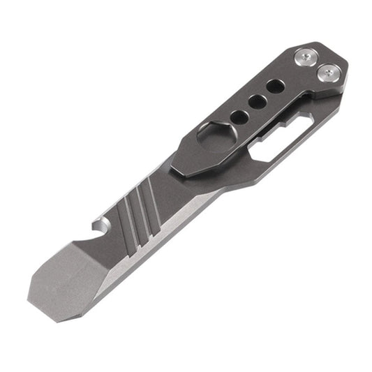 Titanium Bottle Opener Wrench Crowbar Outdoor Survival EDC Tools (Gun)