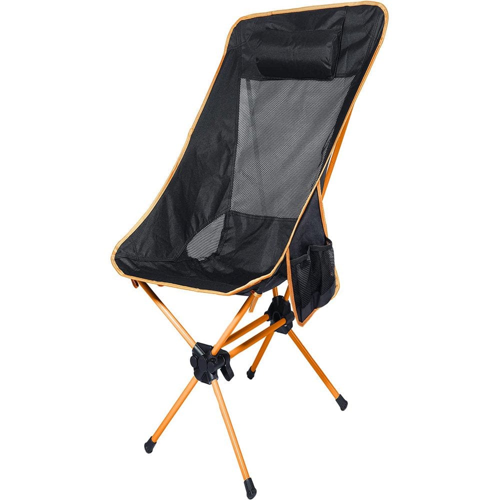 Ubon Compact Folding Camping Chair Lightweight Portable Outdoor Chairs with 2 Side Pockets for Backpacking and Camping 2 Pack