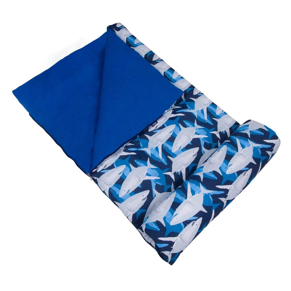 Wildkin Kids Original Sleeping Bag for Boys and Girls, Measures 57 X 30 Inches (Jurassic Dinosaurs Blue)