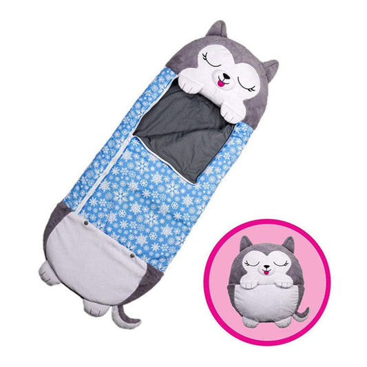 150*50Cm Sleeping Bag Happy Nappers Children'S Cartoon Plush Pillow Convertible Children'S Sleeping Bag