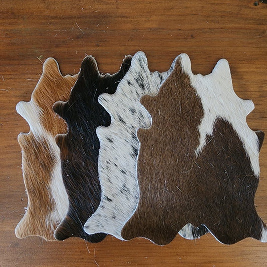 Cowhide Coasters - Set of Four