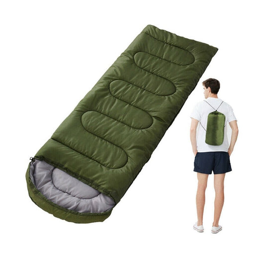 3 Season Warm & Cool Weather, Lightweight Backpacking Sleeping Bag for Kids Teens, Waterproof Camping Hiking Traveling Gear, Green
