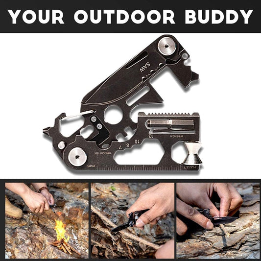 30 in 1 Pocketool Multitool Gifts for Men Portable Wallet Size for Outdoor Survival Camping Hiking
