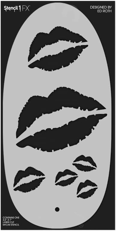 Stencil1FX Kisses Makeup Stencil