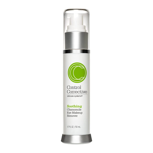 CONTROL CORRECTIVE Chamomile Eye Makeup Remover, 1.7 Oz - Safe For Lash Extensions, Botanical, Oil-Free Eye Makeup Remover Perfect For False Lashes, Eyebright Extracts To Soothe Eye Irritation, No Oil