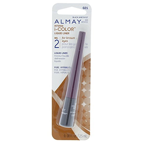 Almay Intense i-Color Liquid Liner, Purple Amethyst [021], 0.08 oz (Pack of 2)