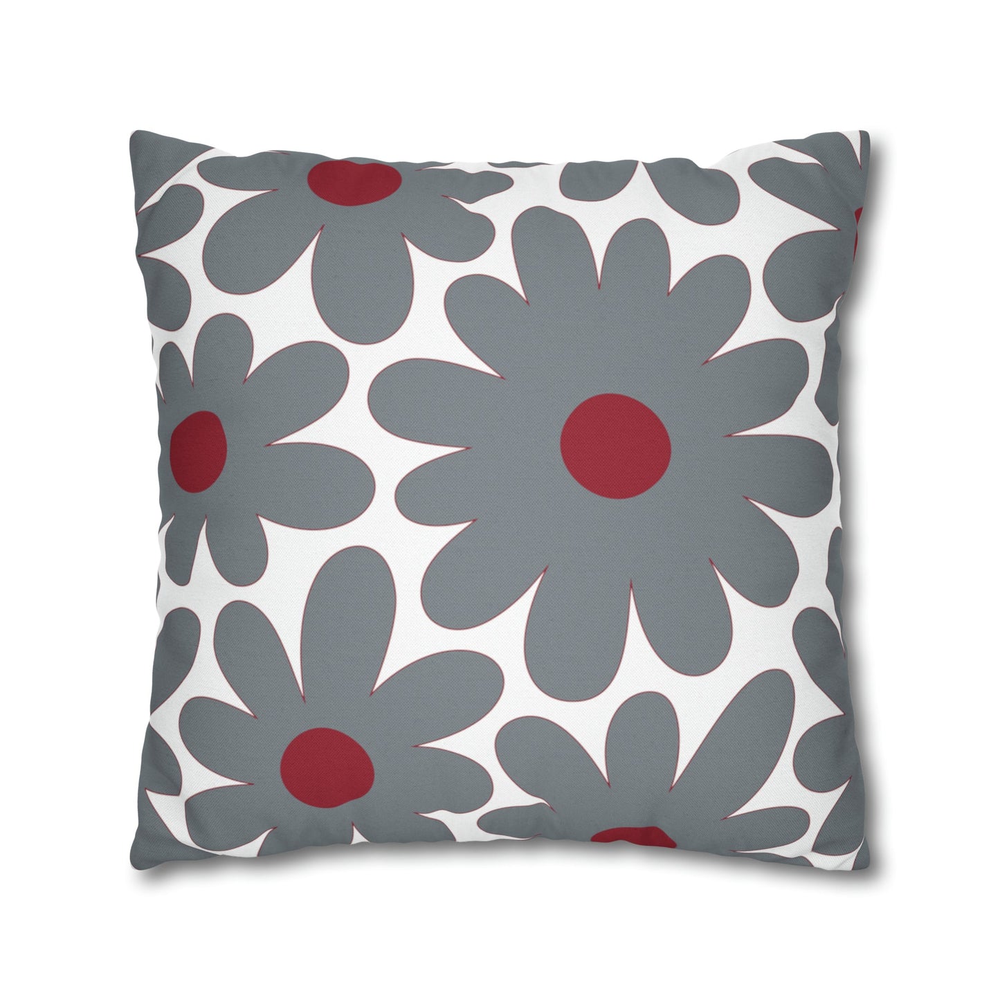 Two Color Double Sided Groovy Flower Pillow - College Dorm Pillow - Bed Party Pillow - Alabama