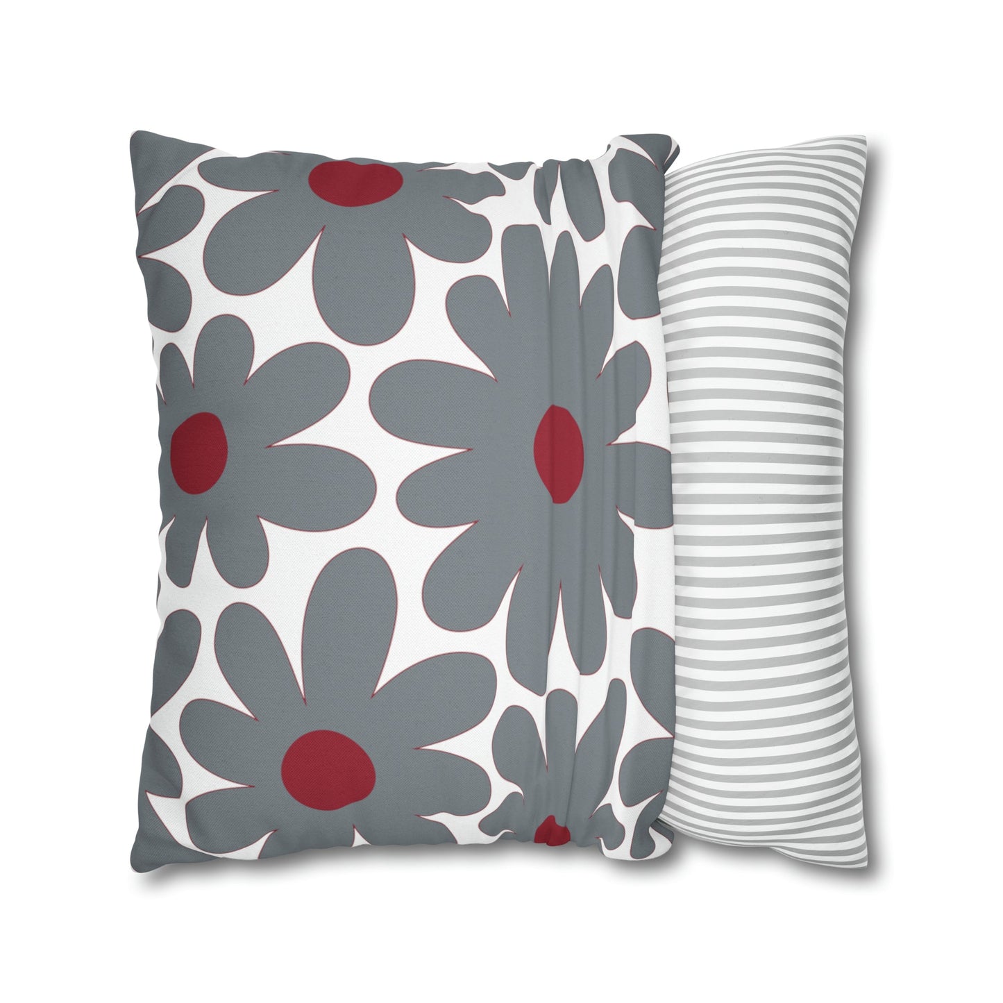 Two Color Double Sided Groovy Flower Pillow - College Dorm Pillow - Bed Party Pillow - Alabama