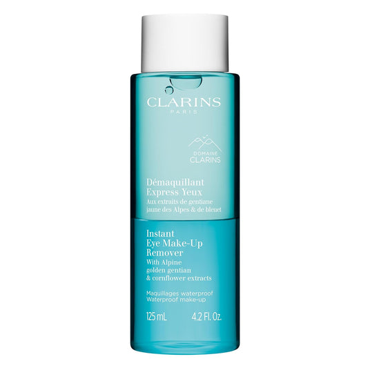 Clarins NEW Instant Eye Make-Up Remover | Bi-Phase Remover For Heavy and Waterproof Eye Make-Up | Cleanses, Softens, Hydrates | Conditions Lashes | Ophthalmologist Tested | All Skin Types | 4.2 Ounces