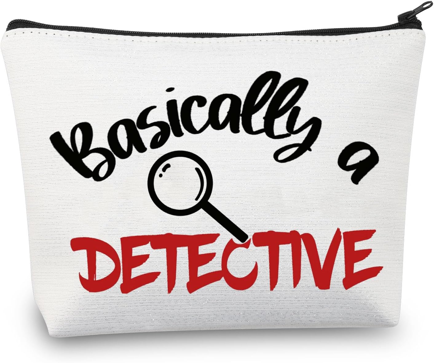 BDPWSS Basically A Detective Makeup Bag True Crime Gift True Crime Junkie Gift True Crime Lovers Gift True Crime Podcast Gift (basically detective)