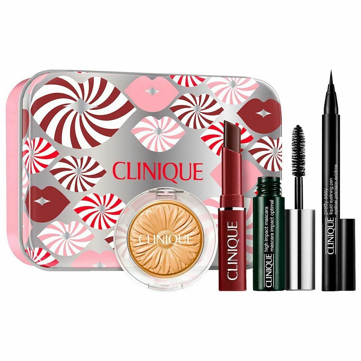 Clinique High Impact Mascara Liquid LIner Almost Lipstick Black Honey Set