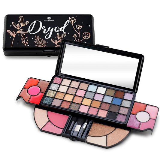 Color Nymph All In One Makeup Sets for Women Full Kit,Portable Professional Makeup Kit for Girls with 36-Colors Eyeshadows Facial Blusher Lip Gloss Pressed Powder Mascara Brushes Mirror