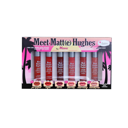 theBalm Meet Matte Hughes Miami Mini Kit (Set of 6) - Persistent, Loyal, Fierce, Fearless, Charming, Handsome