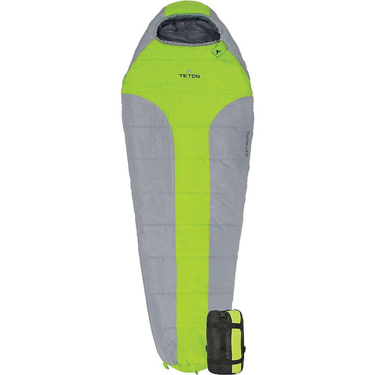 TETON Sports Tracker 5F Ultralight Mummy Sleeping Bag, Green