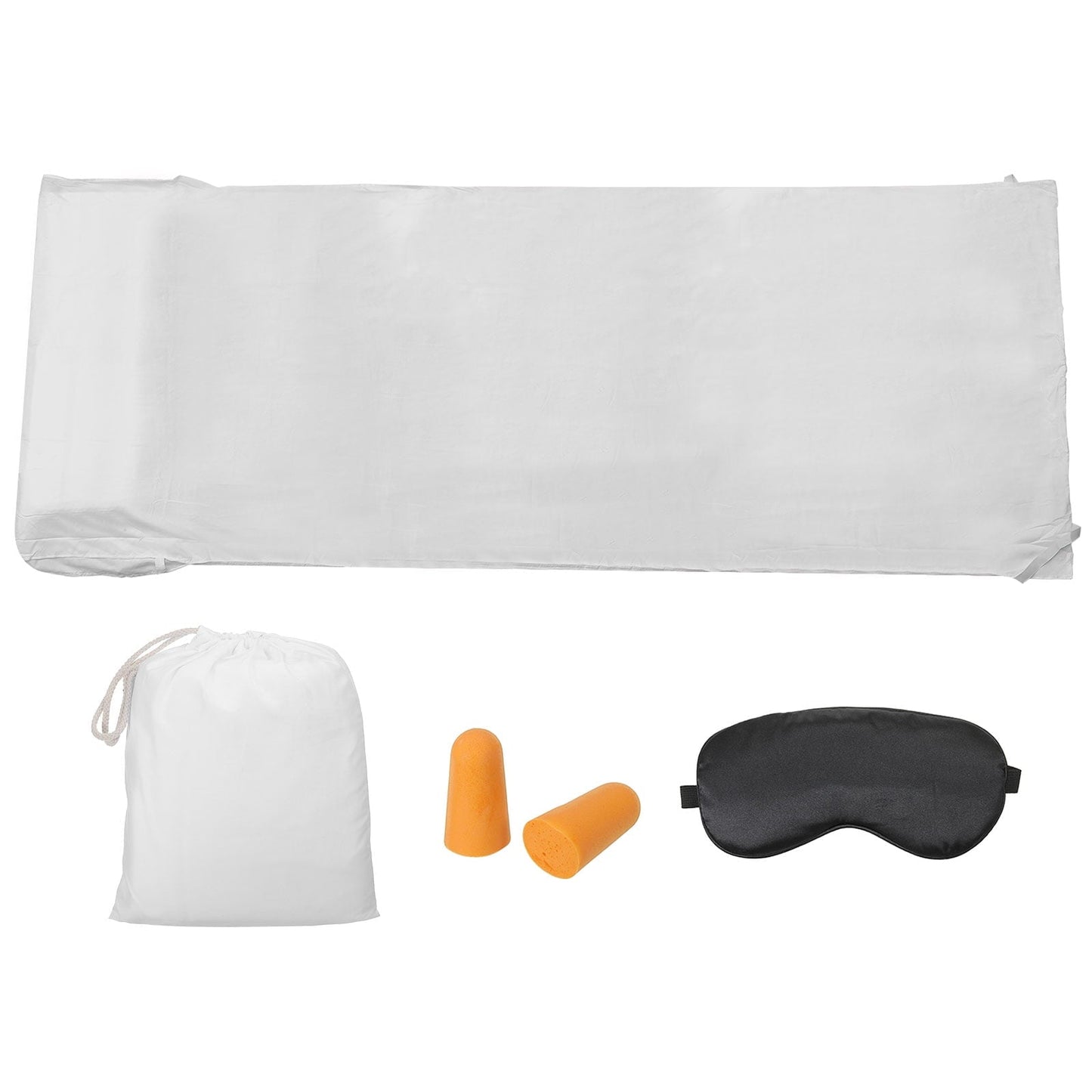 Uxcell 82.6x47 inch Sleeping Bag Liner Travel Hotel Camping Sleep Sheet Sack Set for Backpacking White