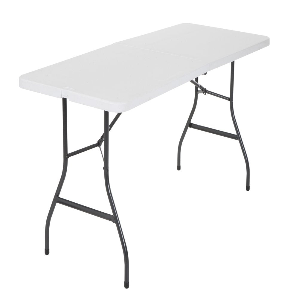 Cosco 6 Foot Folding Table in White Speckle