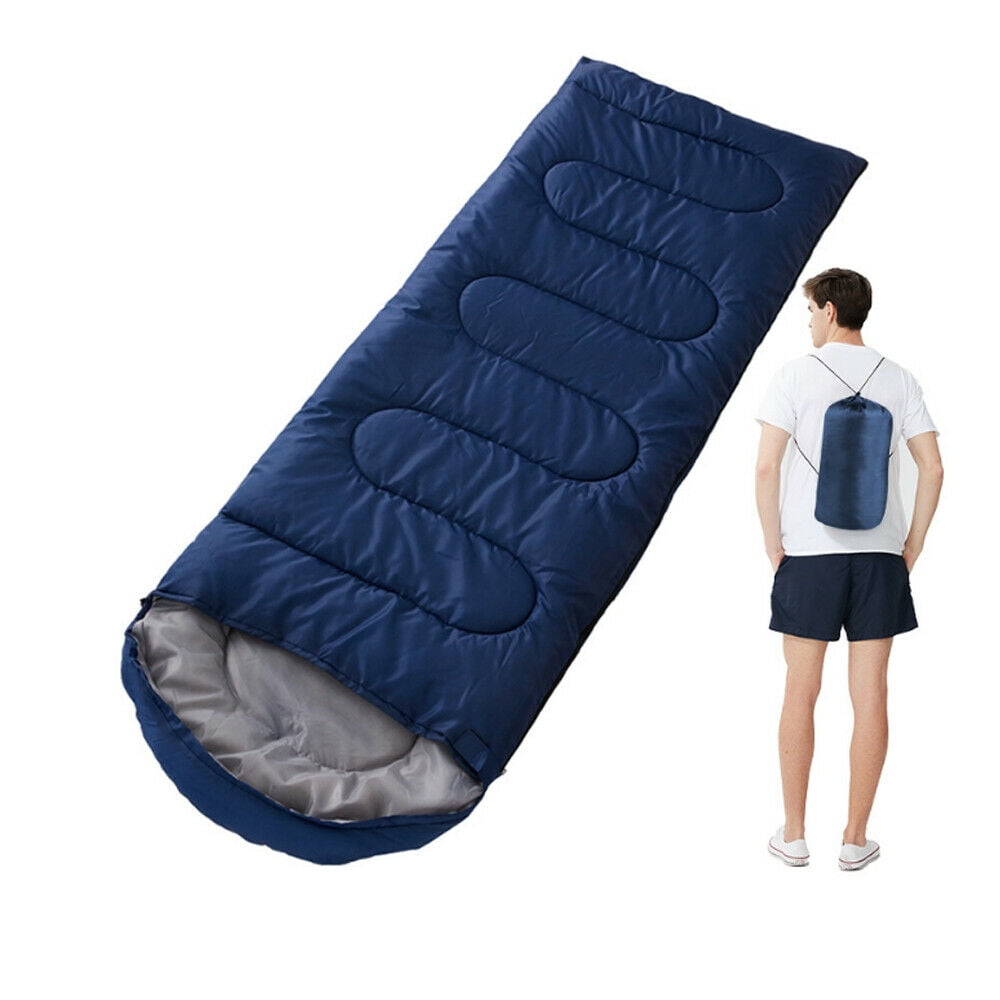 Sleeping Bags for Adults & Kids,Backpacking Sleeping Bag for Hiking Cold Weather & Warm, Lightweight Camping Gear, Dark Blue