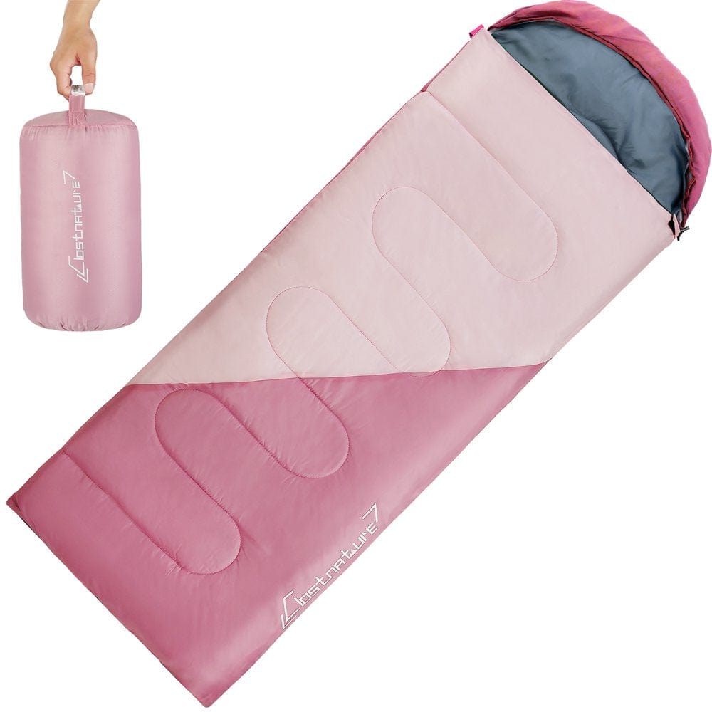 Clostnature Sleeping Bag for Adults and Kids - Lightweight Camping Sleeping Bag for Girls, Boys, Youths, Ultralight Backpacking Sleeping Bag for Cold Weather - Compression Sack Included(Left Zipper)
