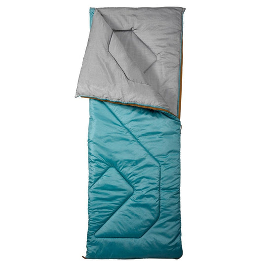 Decathlon Arpenaz, 50°F Cold Weather, Rectangular Camping Sleeping Bag, Blue