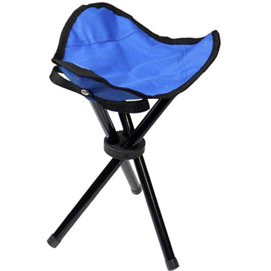 Seenda 1 Pack Camping Folding Stool Outdoor Three-Legged Foldable Stool Camping Beach Fishing Chair Garden Seat Small Travelling Stool
