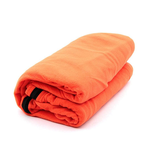 Sleeping Bag Fleece Sleeping Bag Liner for Adult Warm or Cold Weather Full Sized Zipper Camping Blanket for Outdoor Indoor with Sack