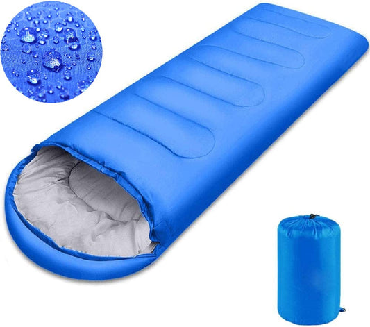 Sleeping Bag, Lightweight 3 Season Weather Sleep Bags for Kids Adults Girls Women, 5-20 Degree for Backpacking/Hiking/Camping/ with Compression Sack, Blue