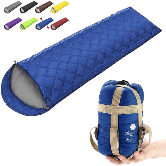Sleeping Bag - Portable, Waterproof, Compact Lightweight, Comfort with Compression Sack - Great for Outdoor Camping, Backpacking & Hiking Dark Blue