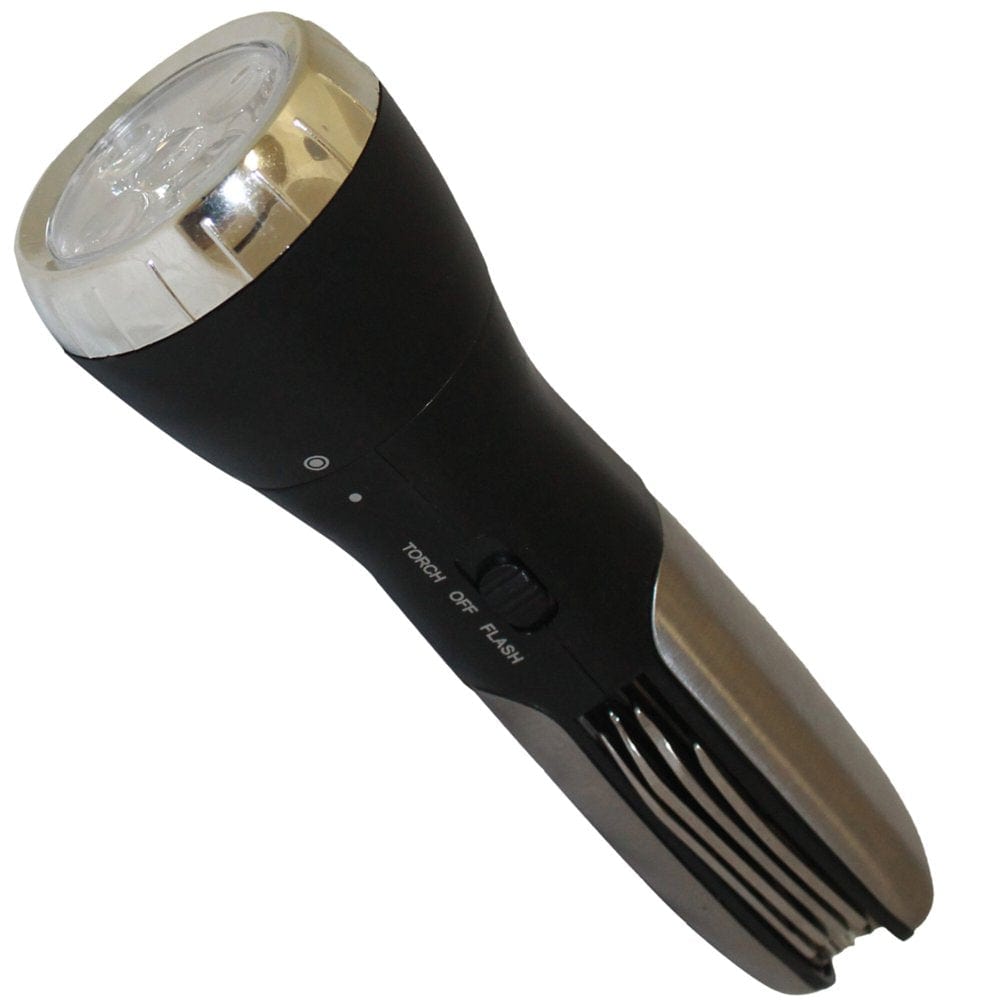 Technical Pro Multi Functional LED Flashlight and 8 Piece Pocket Knife Set Combo, SOS Red Flashing Light for Camping,