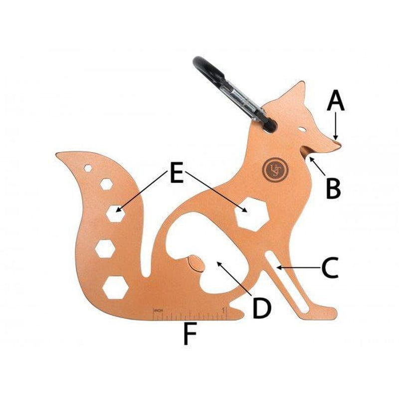 UST Tool a Long Fox Multi-Tool with Carabiner (Ust-20-12213)
