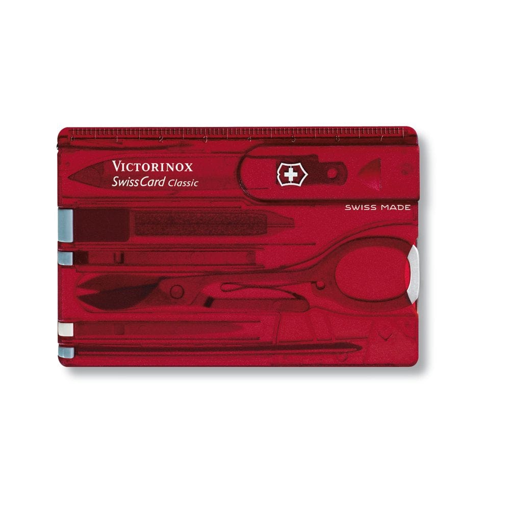 Victorinox Swisscard Classic 10 Function Translucent Pink Pocket Tool