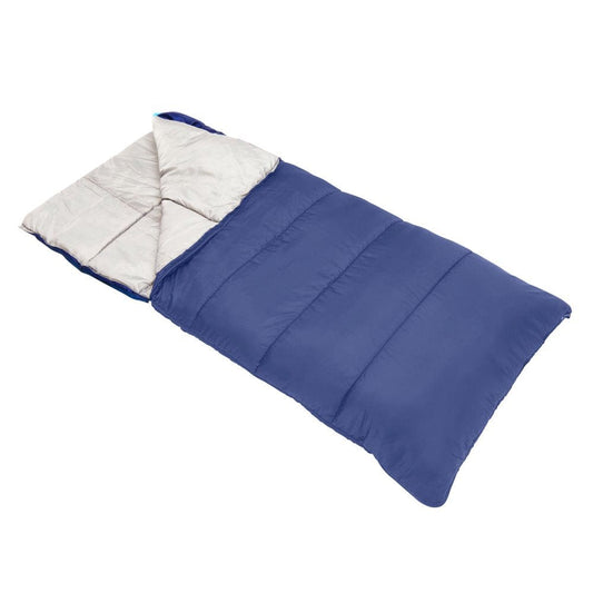Wenzel Camper 40 Degree Rectangular Sleeping Bag, Blue, 33"X 75"