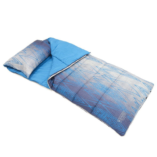 Wenzel Hayward 40-Degree Rectangular Sleeping Bag, 35" X 80", Blue